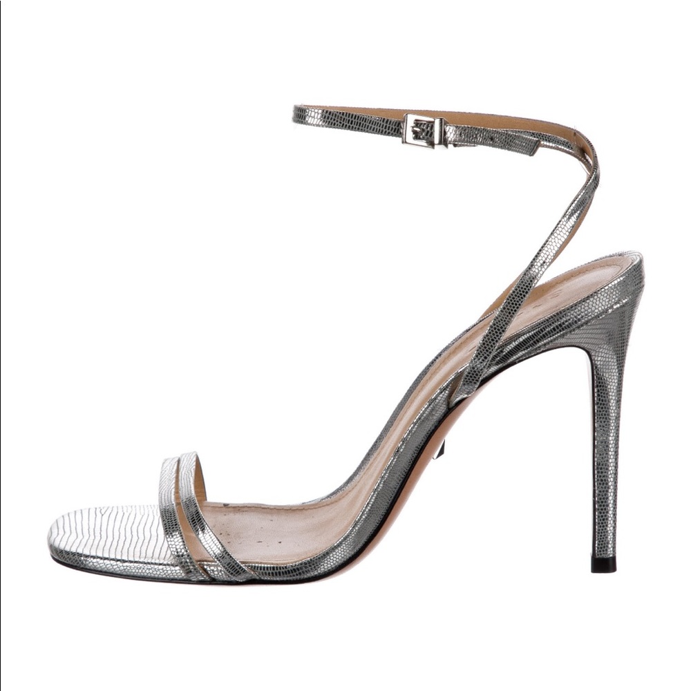Schutz Silver Sandals Size 9.5
